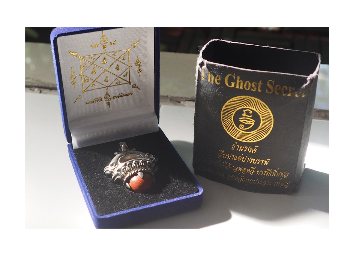 ธำมรงค์ อ.โอเล่ The Ghost Secret   สีชุบเงิน  มีเพียงองค์เดียว ราคา 12,900 บาท